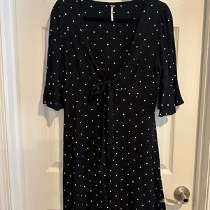 Free people black and white polkadot, free people dress